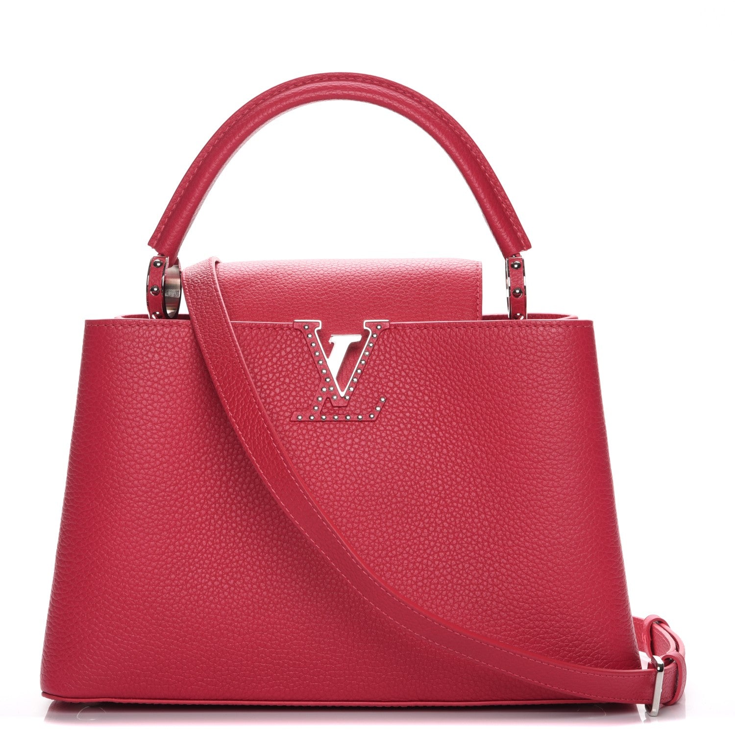 Louis Vuitton Taurillon Capucines Studs PM Bougainvillea 1 of 8
