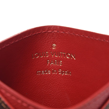 Louis Vuitton Damier Ebene Caissa Card Holder Cherry 6 of 7