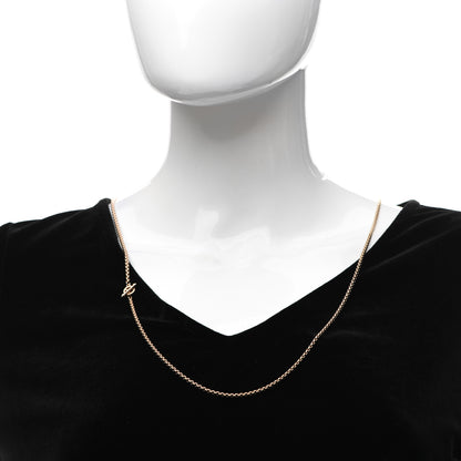 David Yurman Stainless Steel Acrylic 14K Rose Gold Bel Aire Chain Necklace Bronze 2 of 5