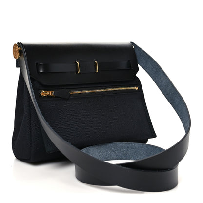 Hermes Military Toile Vache Hunter Herbag Zip Retourne 20 Black 3 of 11