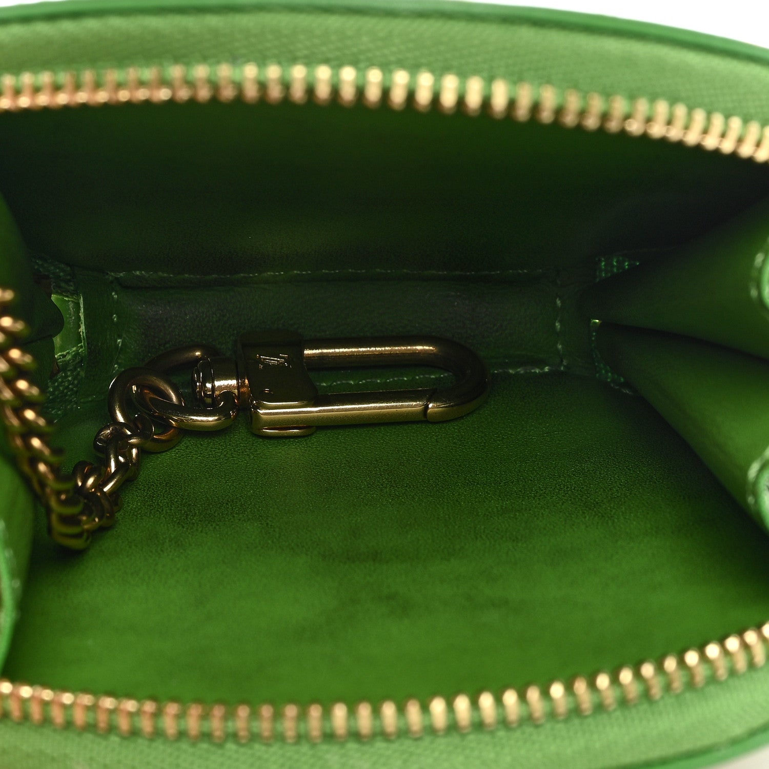 Louis Vuitton Vernis Roses Chapeau Coin Purse Vert Tonic 5 of 6