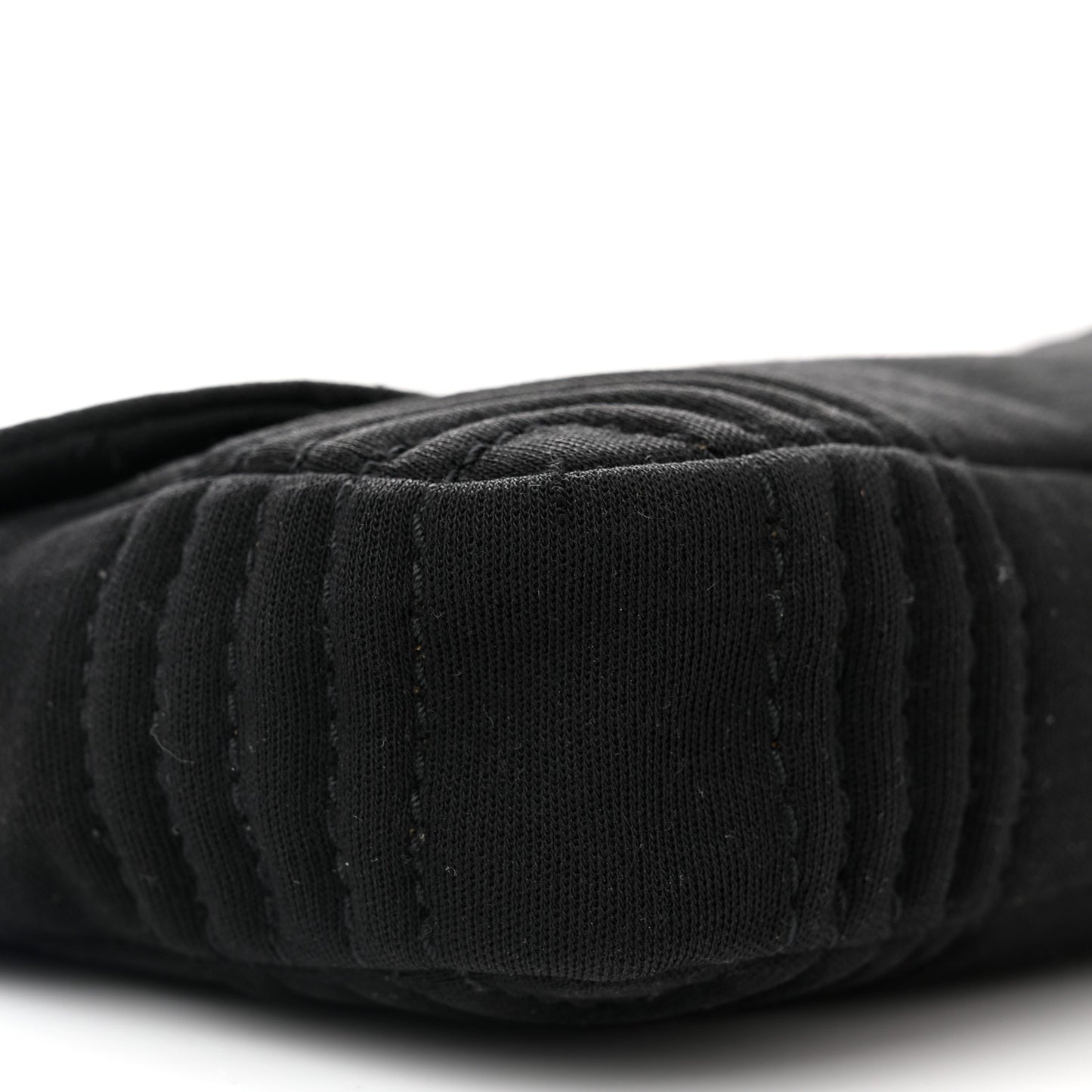 Jersey Quilted Single Flap Black