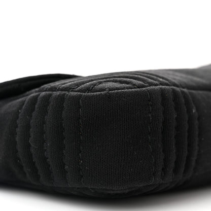 Chanel Jersey Quilted Single Flap Black 9 of 13
