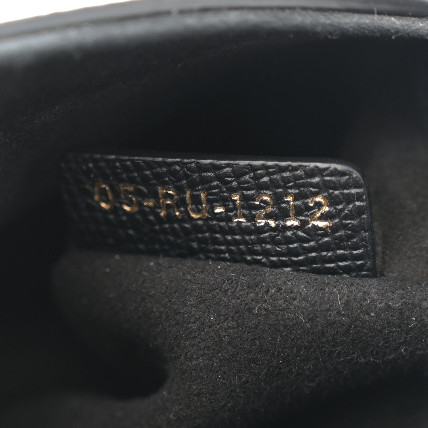Grained Calfskin Mini Saddle Bag With Strap Black