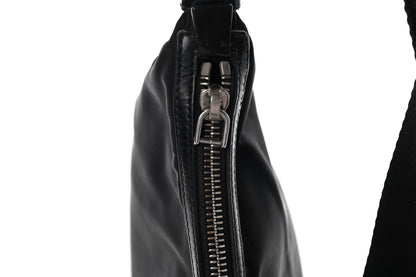 Prada Tessuto Nylon Calfskin Flat Messenger Bag Black 9 of 9
