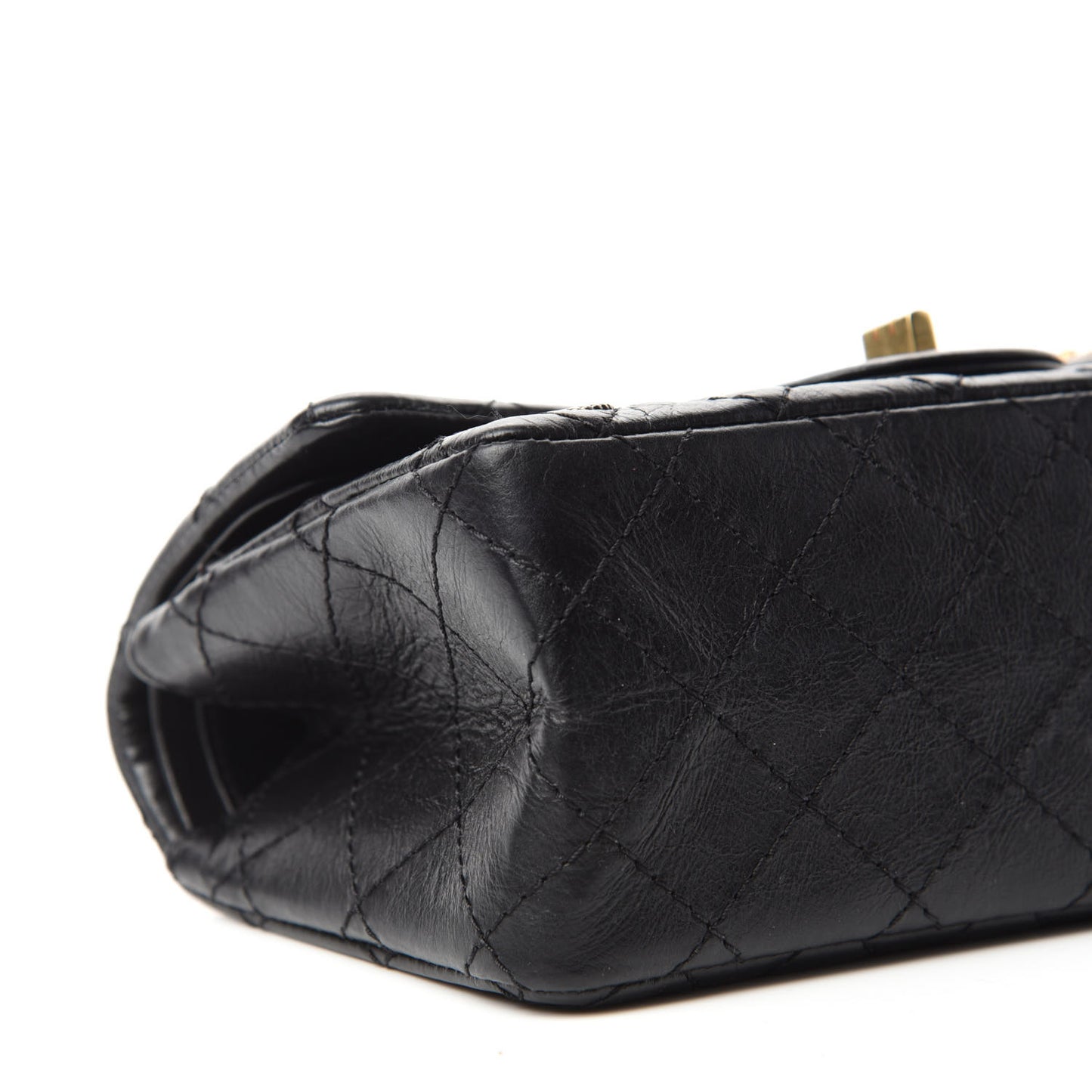 Aged Calfskin Casino 2.55 Reissue 224 Flap Black