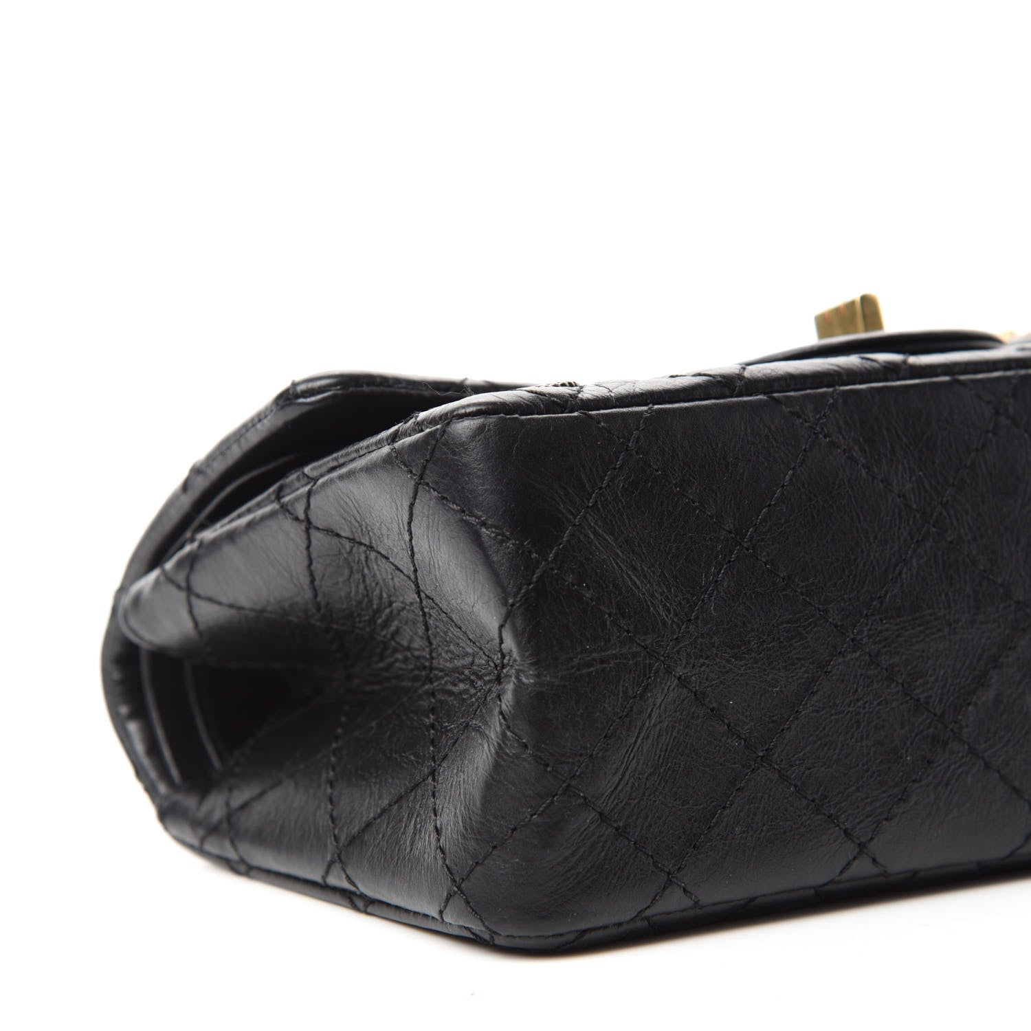 Chanel Aged Calfskin Casino 2.55 Reissue 224 Flap Black 7 of 14
