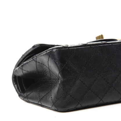 Chanel Aged Calfskin Casino 2.55 Reissue 224 Flap Black 7 of 14