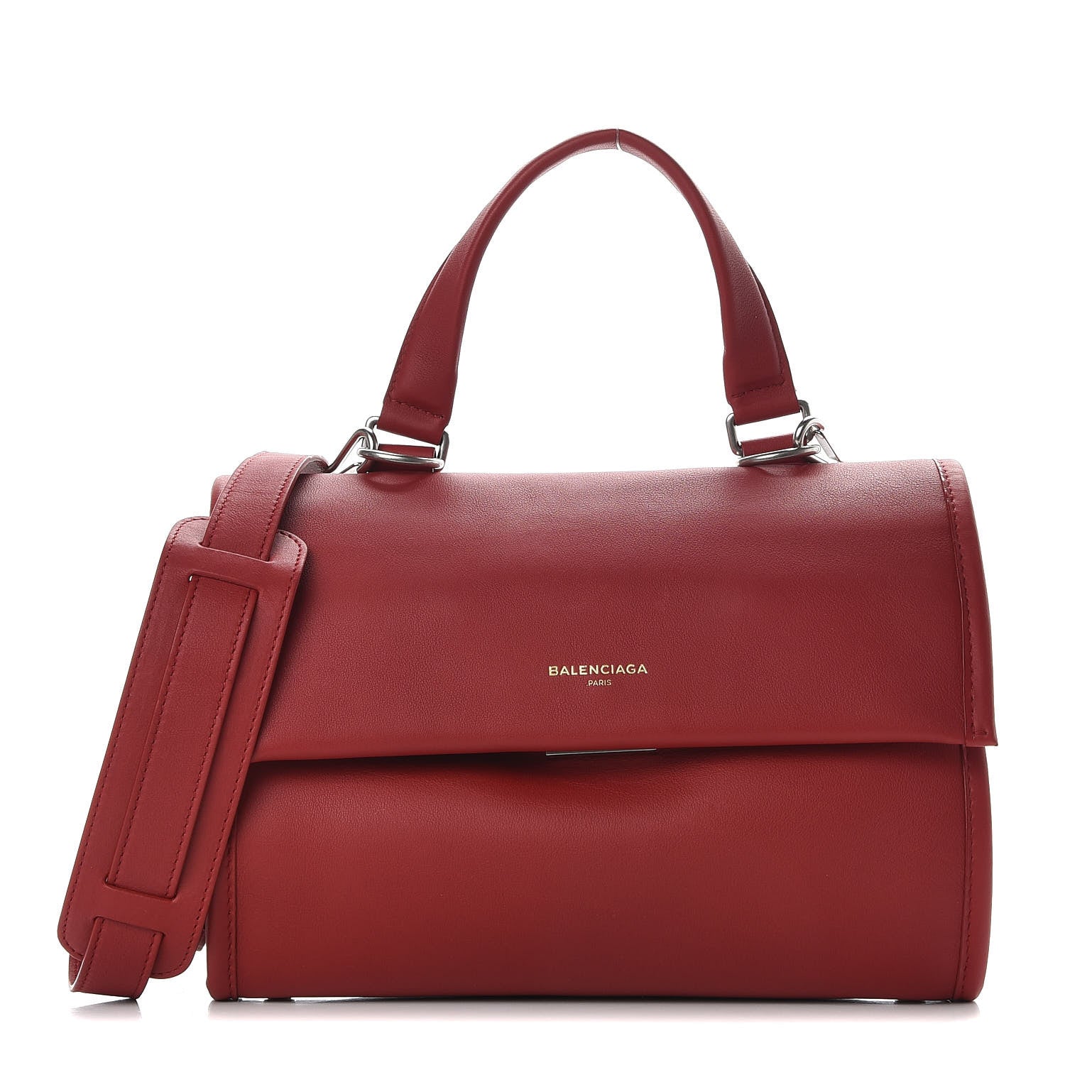 Balenciaga Veau Soyeux Small Tool Satchel Rouge Groseille 1 of 9