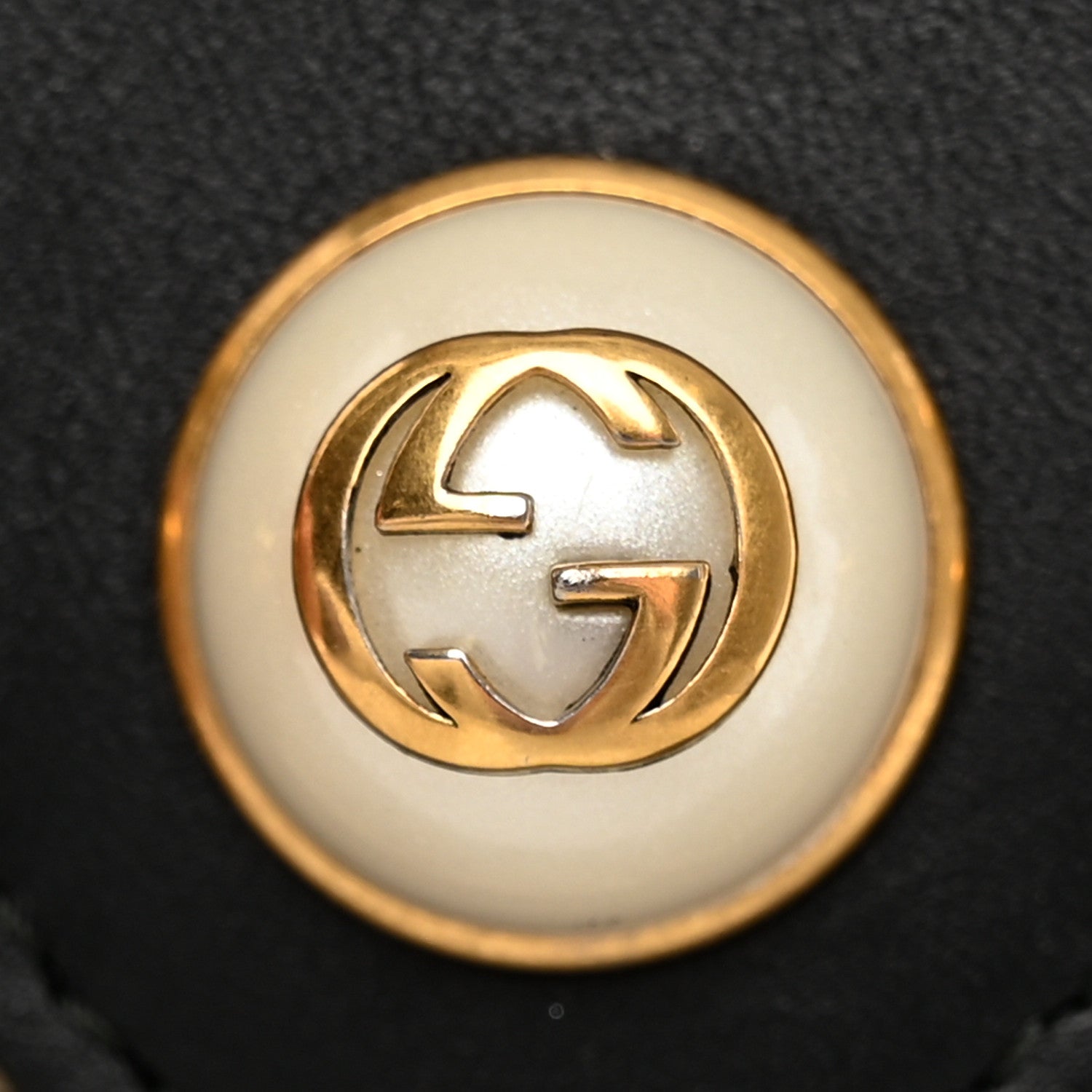 Gucci GG Supreme Monogram Mini Peony Pearly Clutch Black 12 of 12