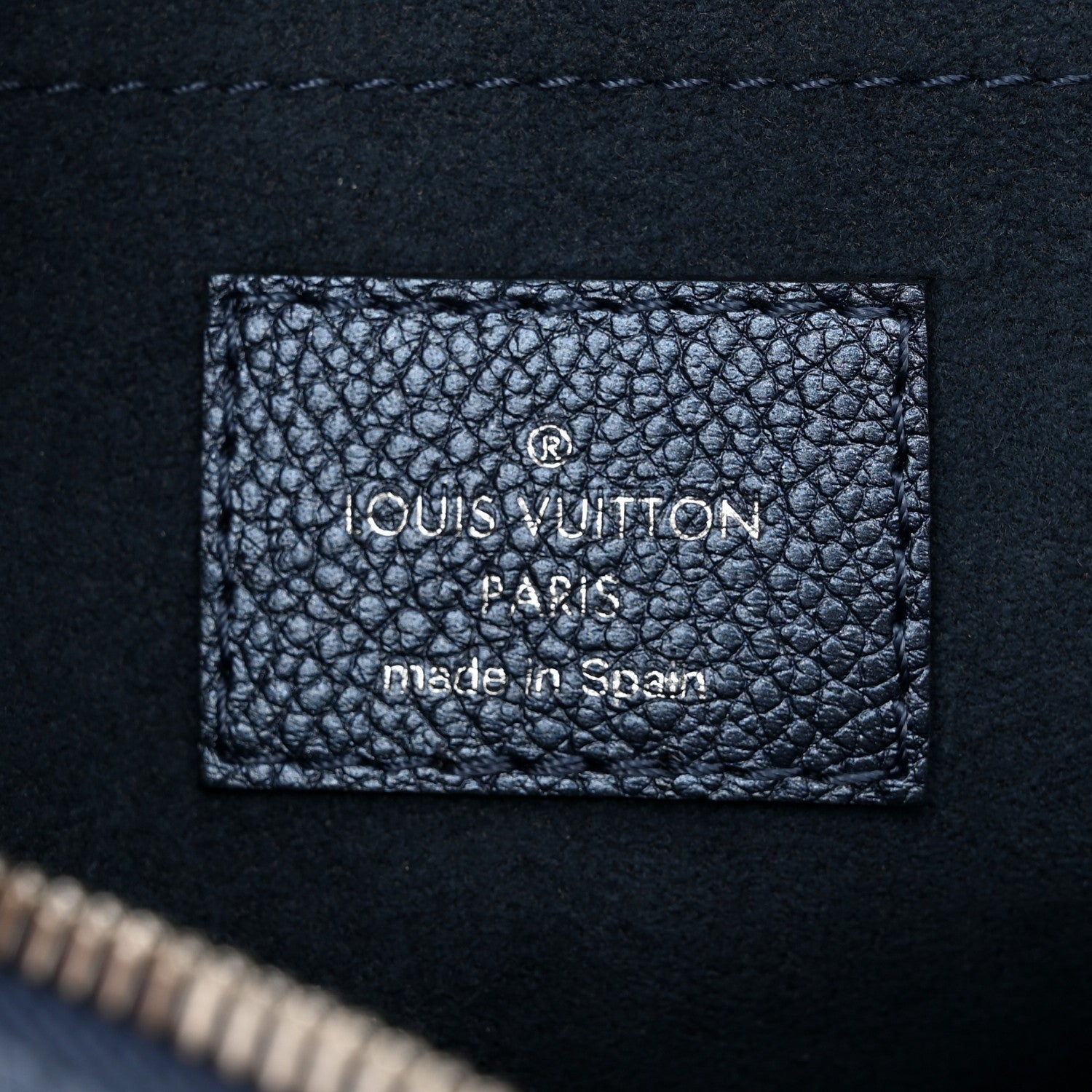 Louis Vuitton Metallic Empreinte Monogram Giant Speedy Bandouliere 20 Navy Nacre 6 of 10