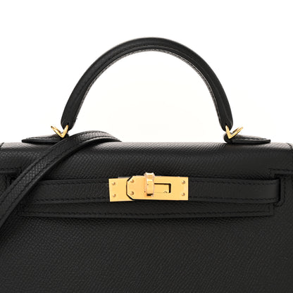 Hermes Epsom Mini Kelly Sellier 20 Black 8 of 11