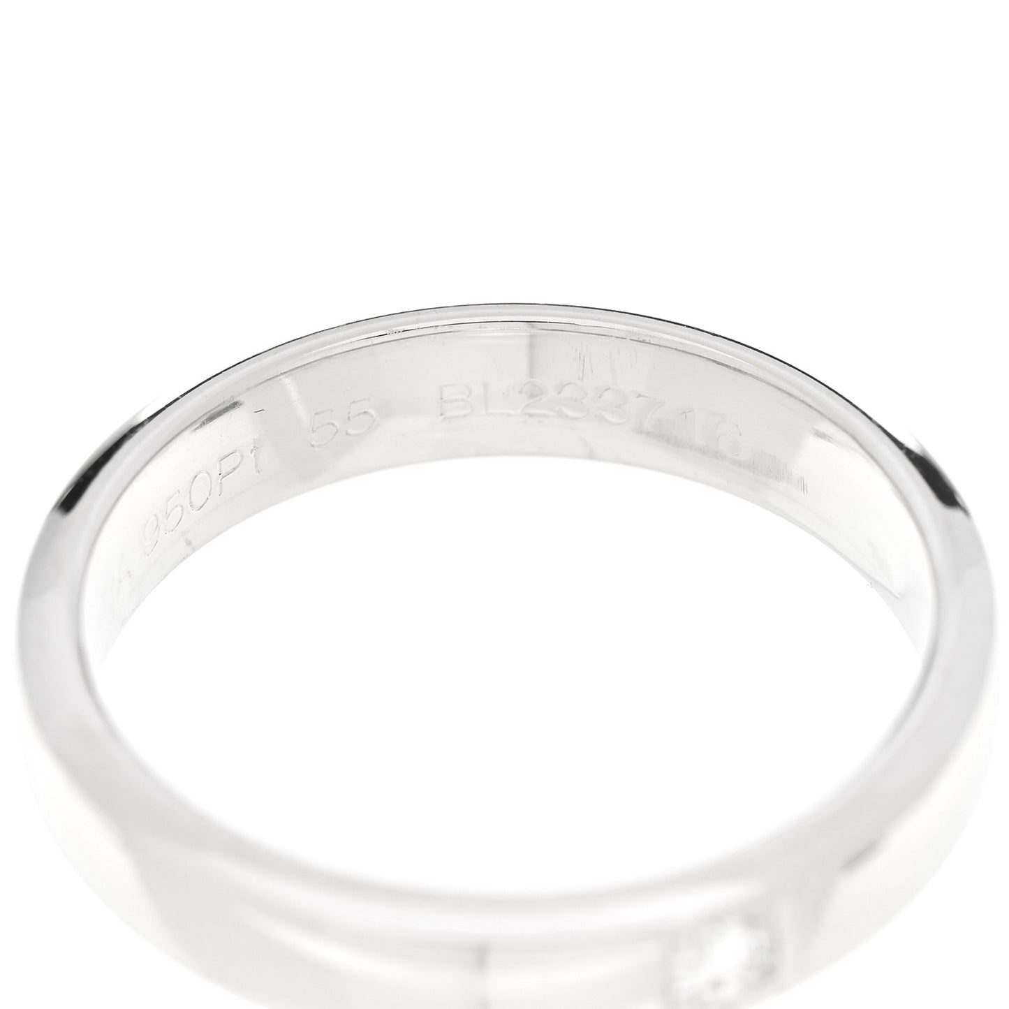Platinum Diamond Toujours Etoiles Wedding Band Ring 55 7.25