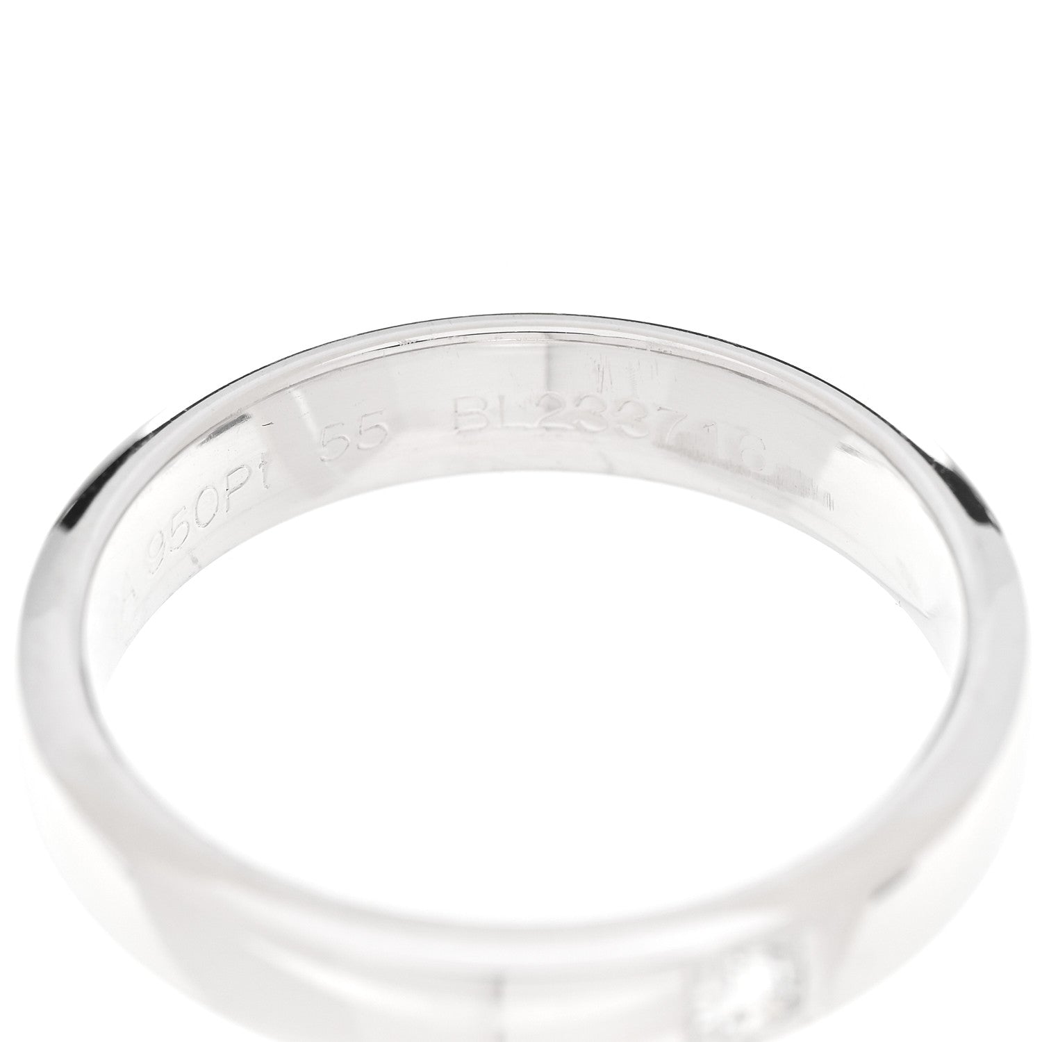 Van Cleef & Arpels Platinum Diamond Toujours Etoiles Wedding Band Ring 55 7.25 5 of 5