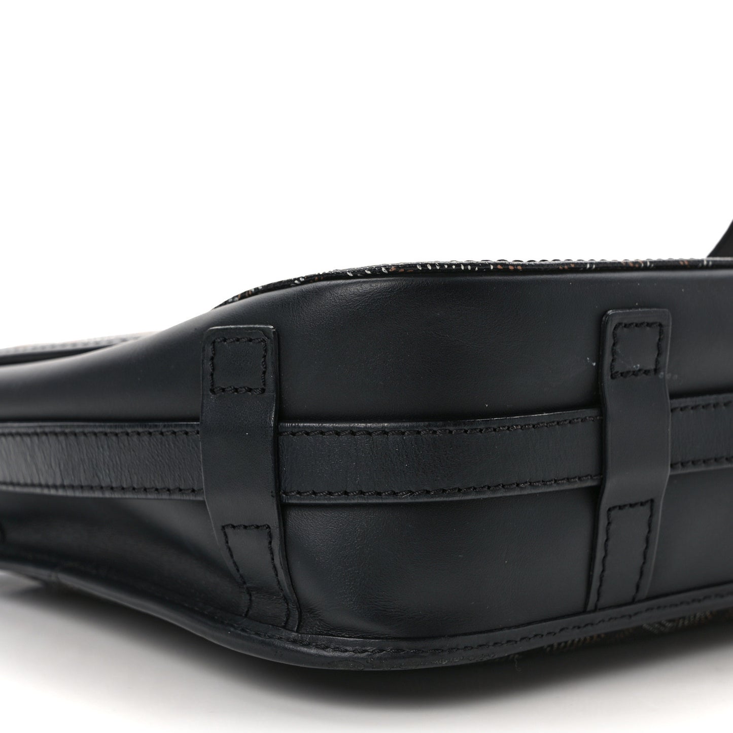 Goyardine Belvedere II MM Messenger Bag Black