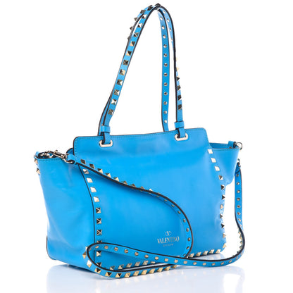 Valentino Garavani Vitello Small Rockstud Tote Parrot 18 of 24