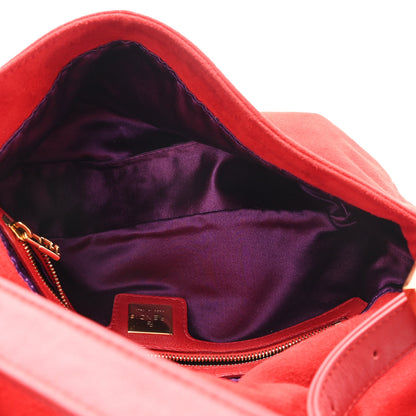Fendi Suede Baguette Red 5 of 10