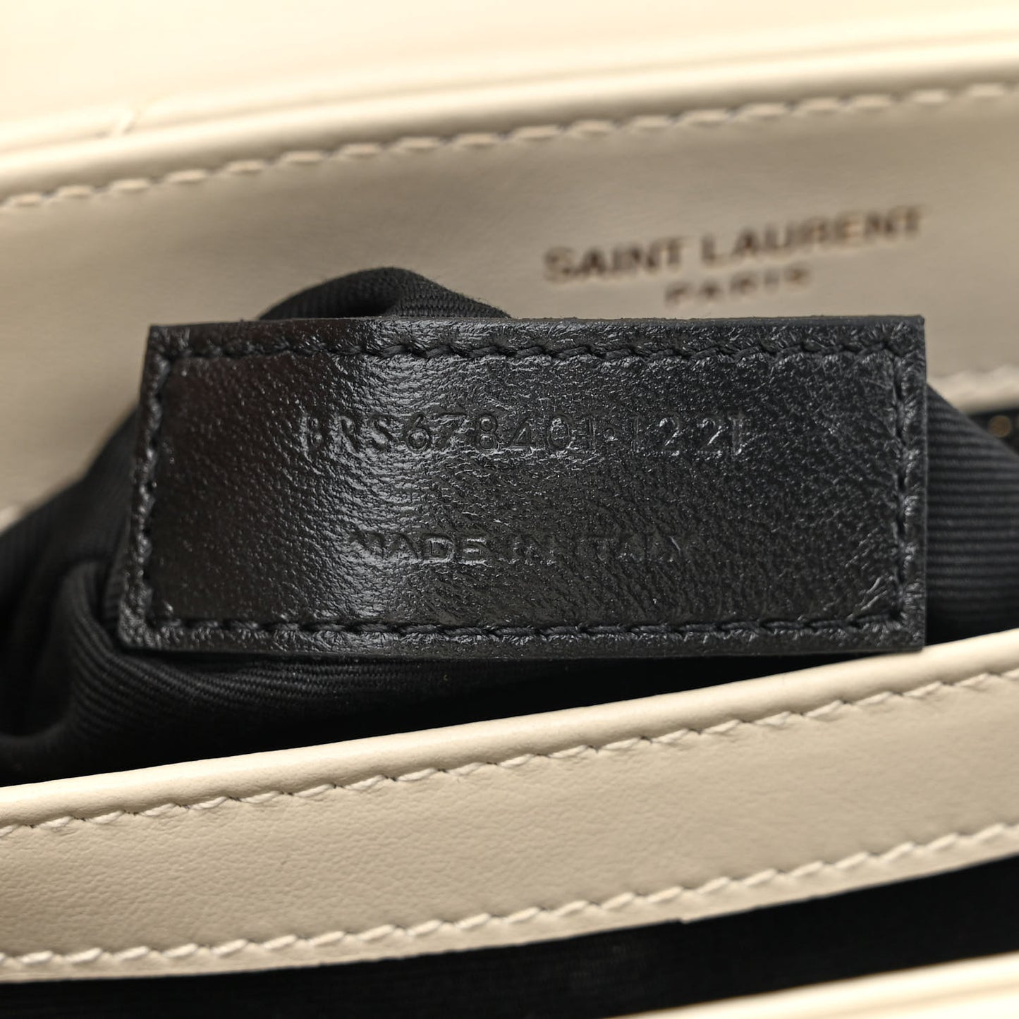 Calfskin Y Quilted Monogram Toy Loulou Crossbody Bag Crema Soft
