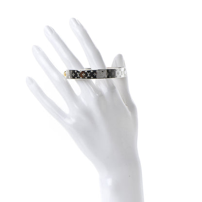 Louis Vuitton Palladium Monogram Nanogram Cuff S 2 of 7