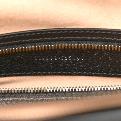 Gucci Textured Dollar Calfskin Stripe Studded Maxi Diana Tote Bag Black Multicolor 8 of 11