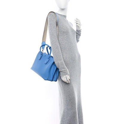 MCM Grained Calfskin Medium Milla Tote Tile Blue 2 of 15