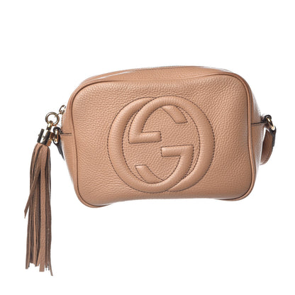 Gucci Pebbled Calfskin Small Soho Disco Bag Camelia 1 of 18