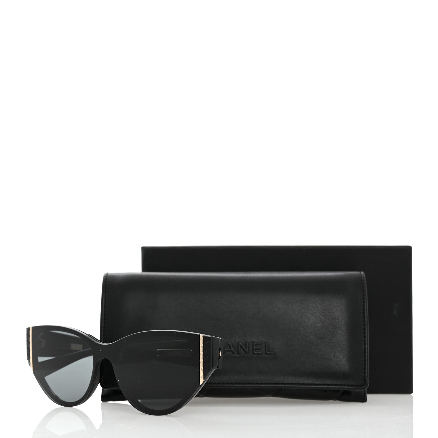 Chanel Acetate Cat Eye Sunglasses 6054 Black 8 of 8