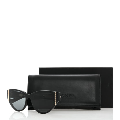 Chanel Acetate Cat Eye Sunglasses 6054 Black 8 of 8