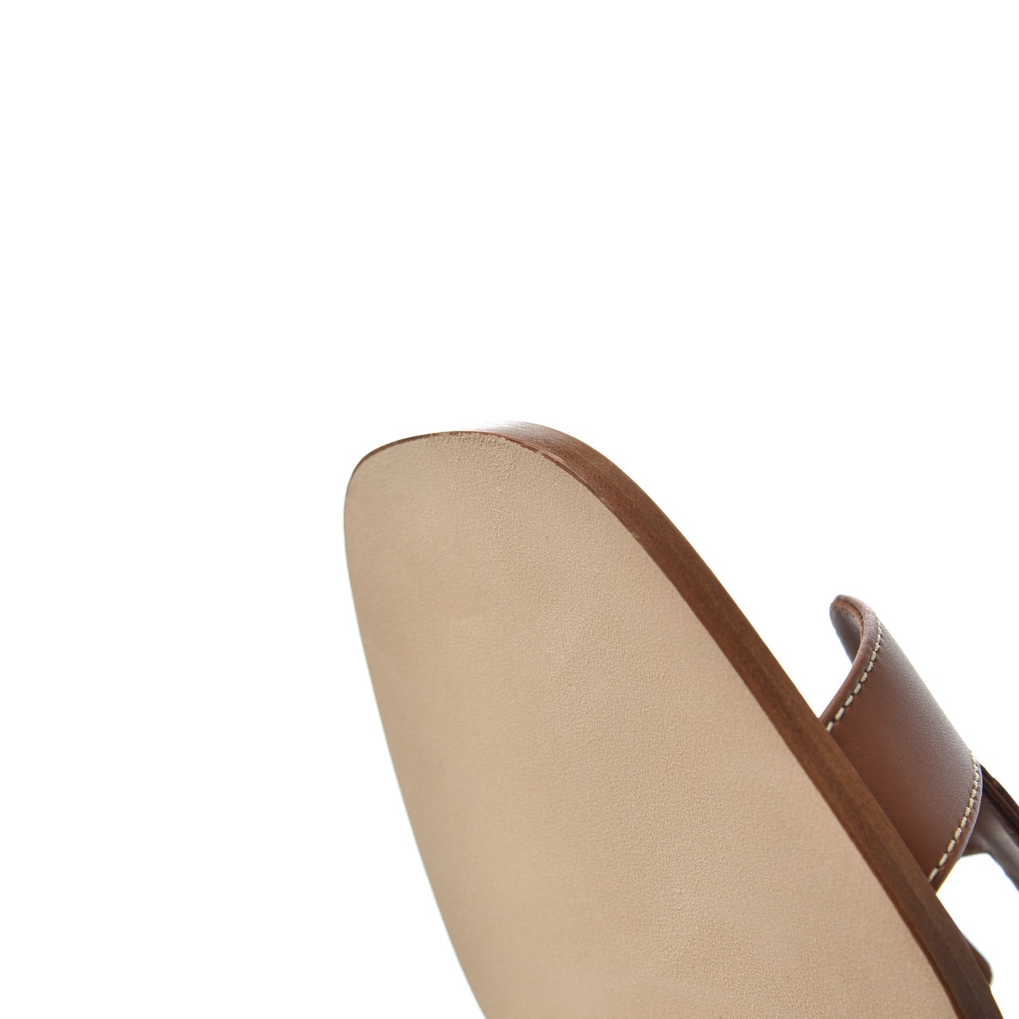 Box Calfskin Oran Sandals 37 Gold