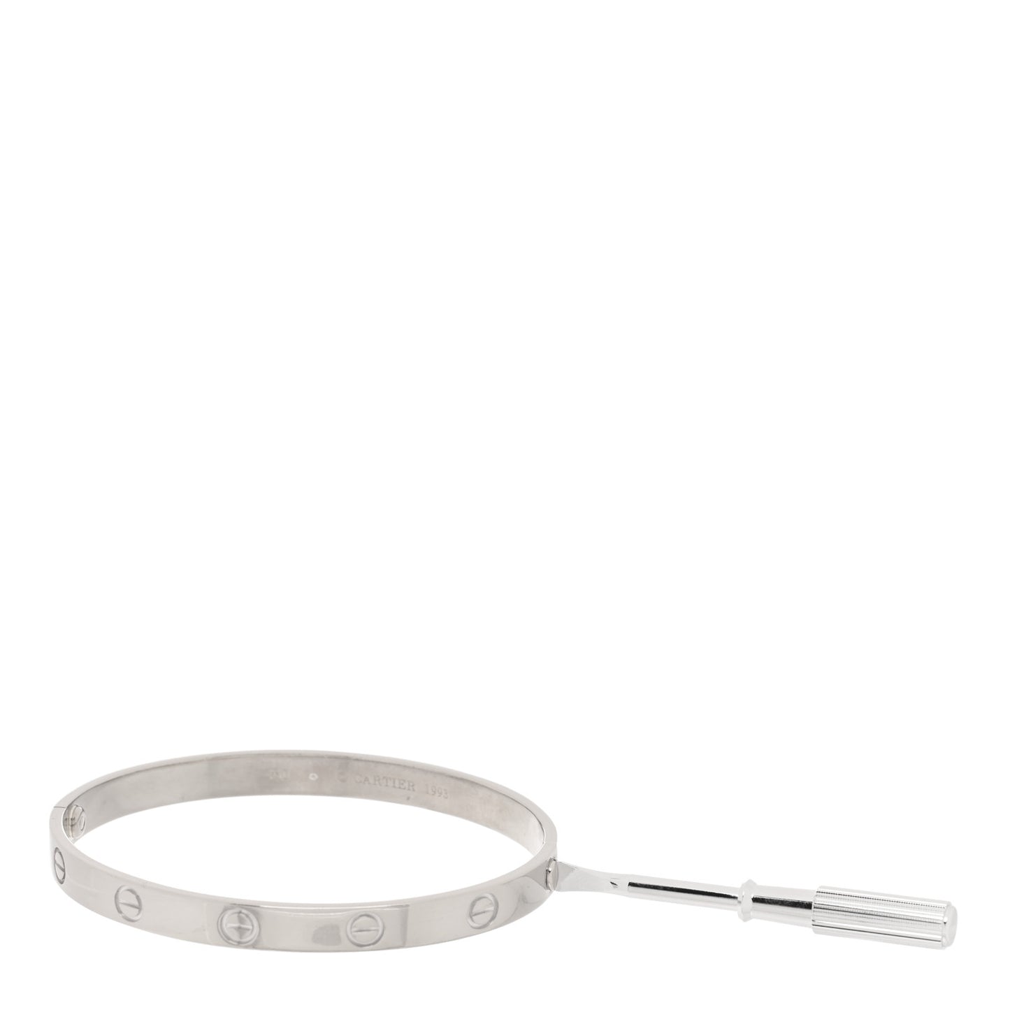 18K White Gold LOVE Bracelet 18