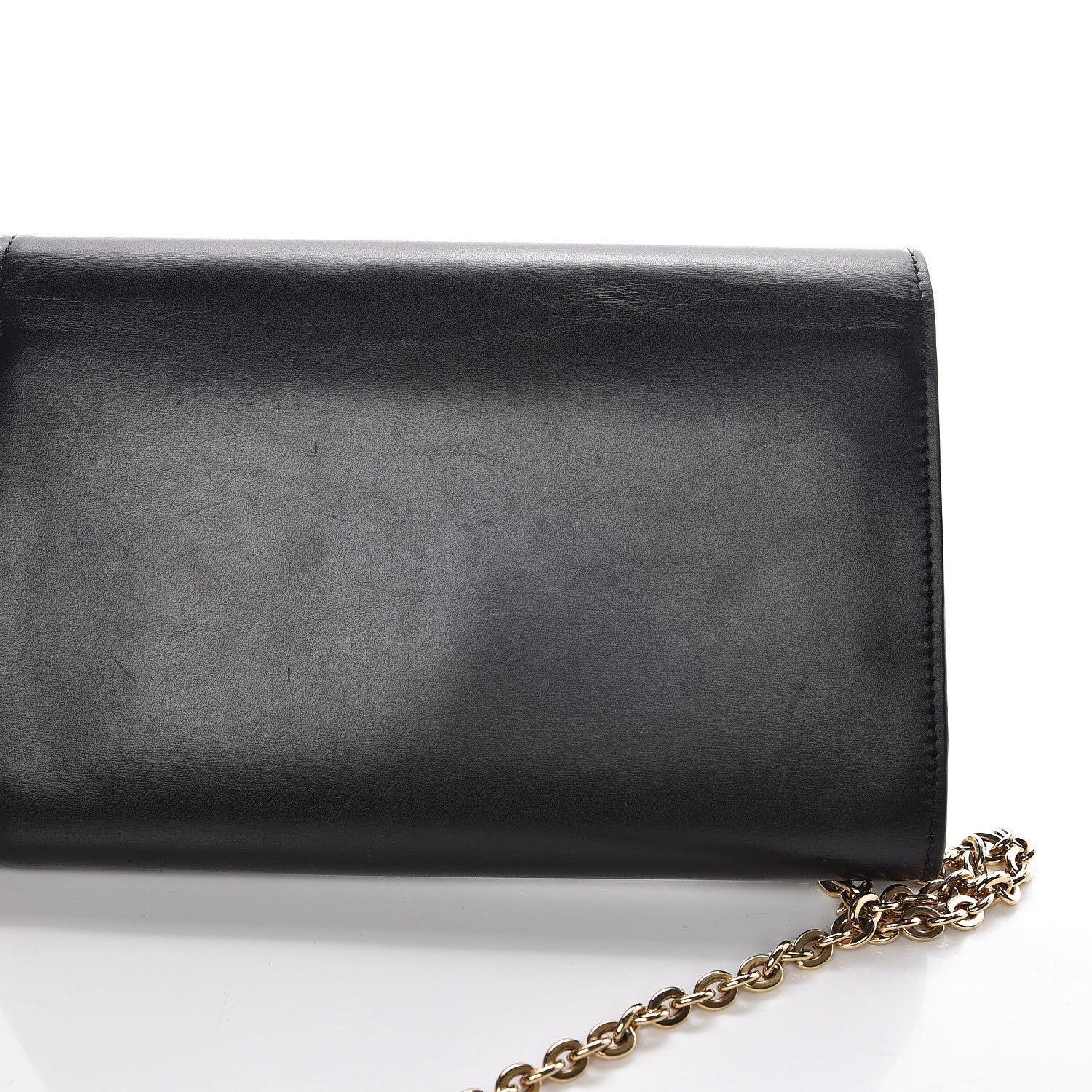 Louis Vuitton Calfskin Chain Louise GM Black 15 of 18