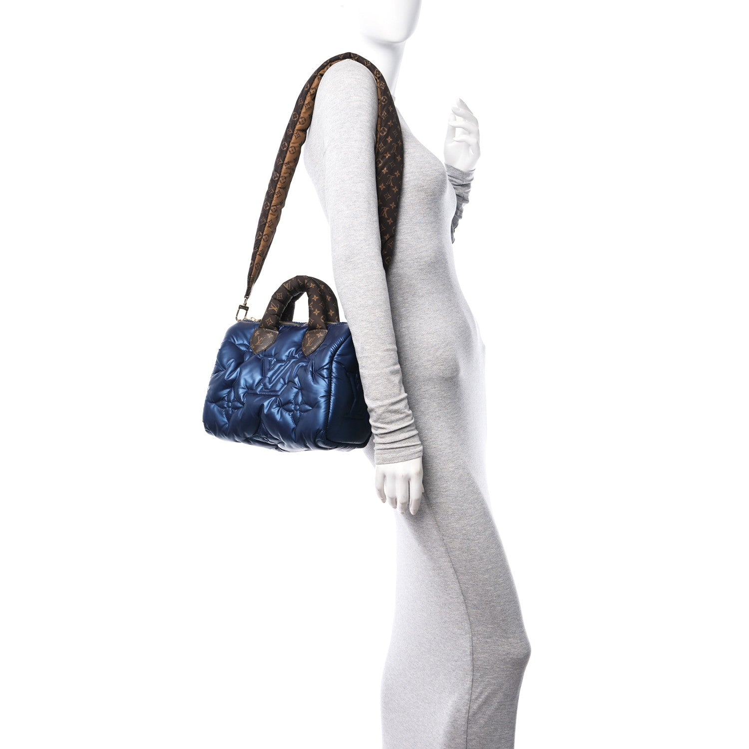 Louis Vuitton Econyl Mini Monogram Pillow Speedy Bandouliere 25 Navy 3 of 9