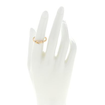 David Yurman 18K Yellow Gold Diamond Petite Buckle Cable Ring 53 6.25 2 of 4