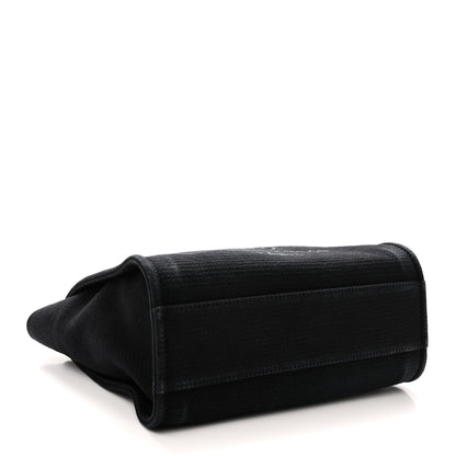 Chanel Mixed Fibers Small Deauville Tote Black 5 of 12