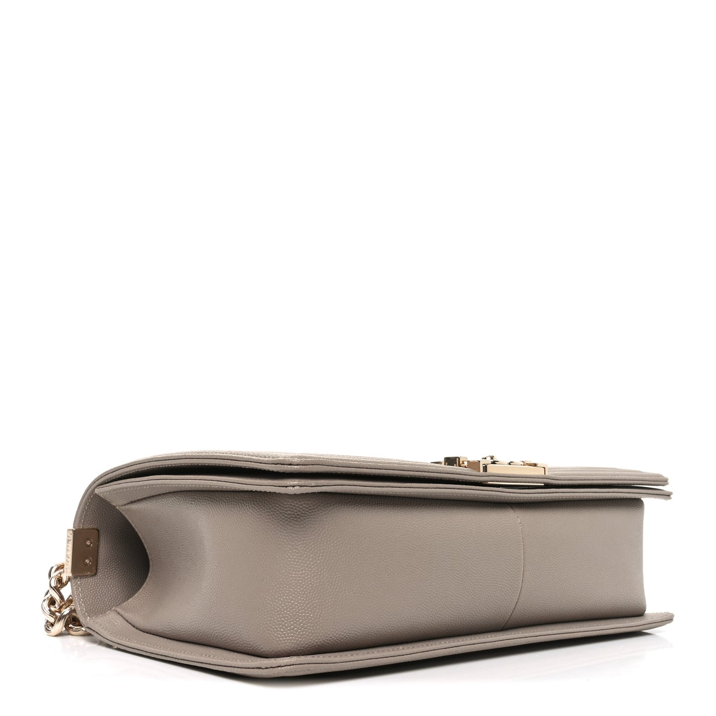 Caviar Quilted New Medium Boy Flap Dark Beige