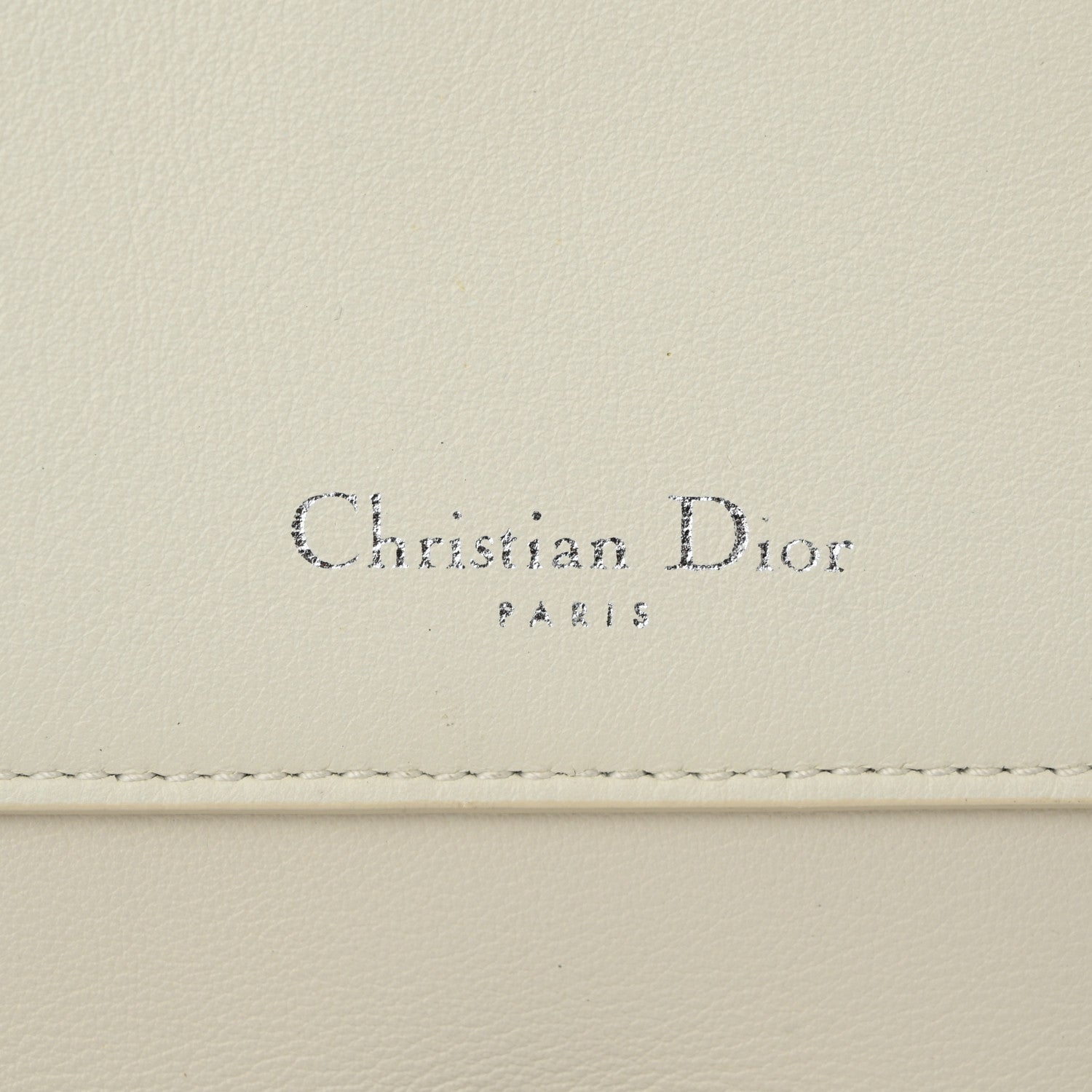 Christian Dior Smooth Calfskin Bi-Color Medium Be Dior Flap White Black 6 of 12