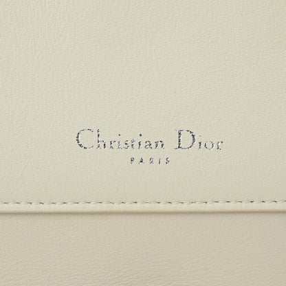 Christian Dior Smooth Calfskin Bi-Color Medium Be Dior Flap White Black 6 of 12