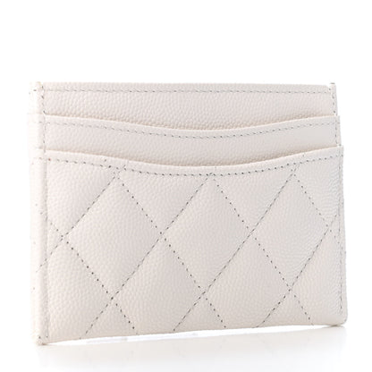 Chanel Caviar Quilted Card Holder White 2 of 4