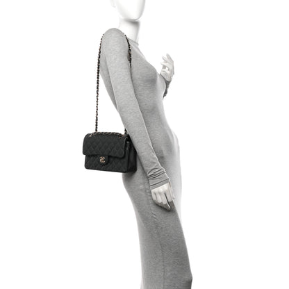 Chanel Caviar Quilted Small Double Flap Dark Grey 2 of 10