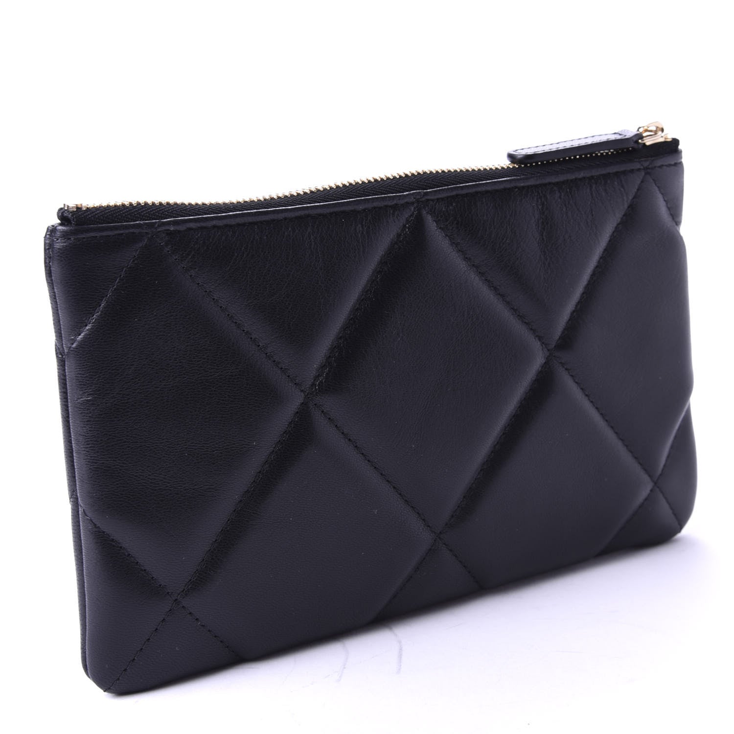 Chanel Goatskin Quilted 19 Cosmetic Case Black 3 of 8