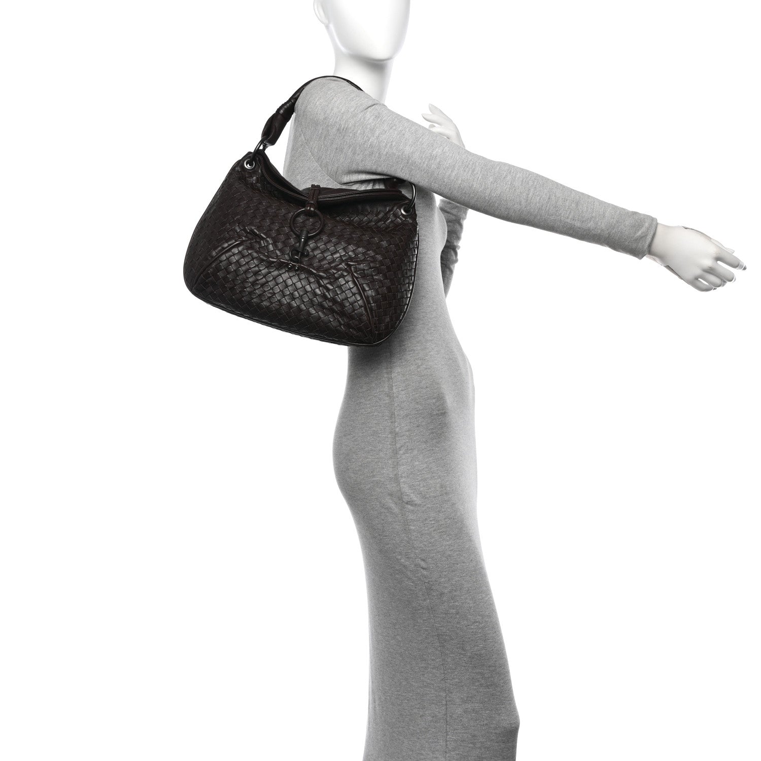 Bottega Veneta VENETA Nappa Intrecciato Hobo Ebano 2 of 13