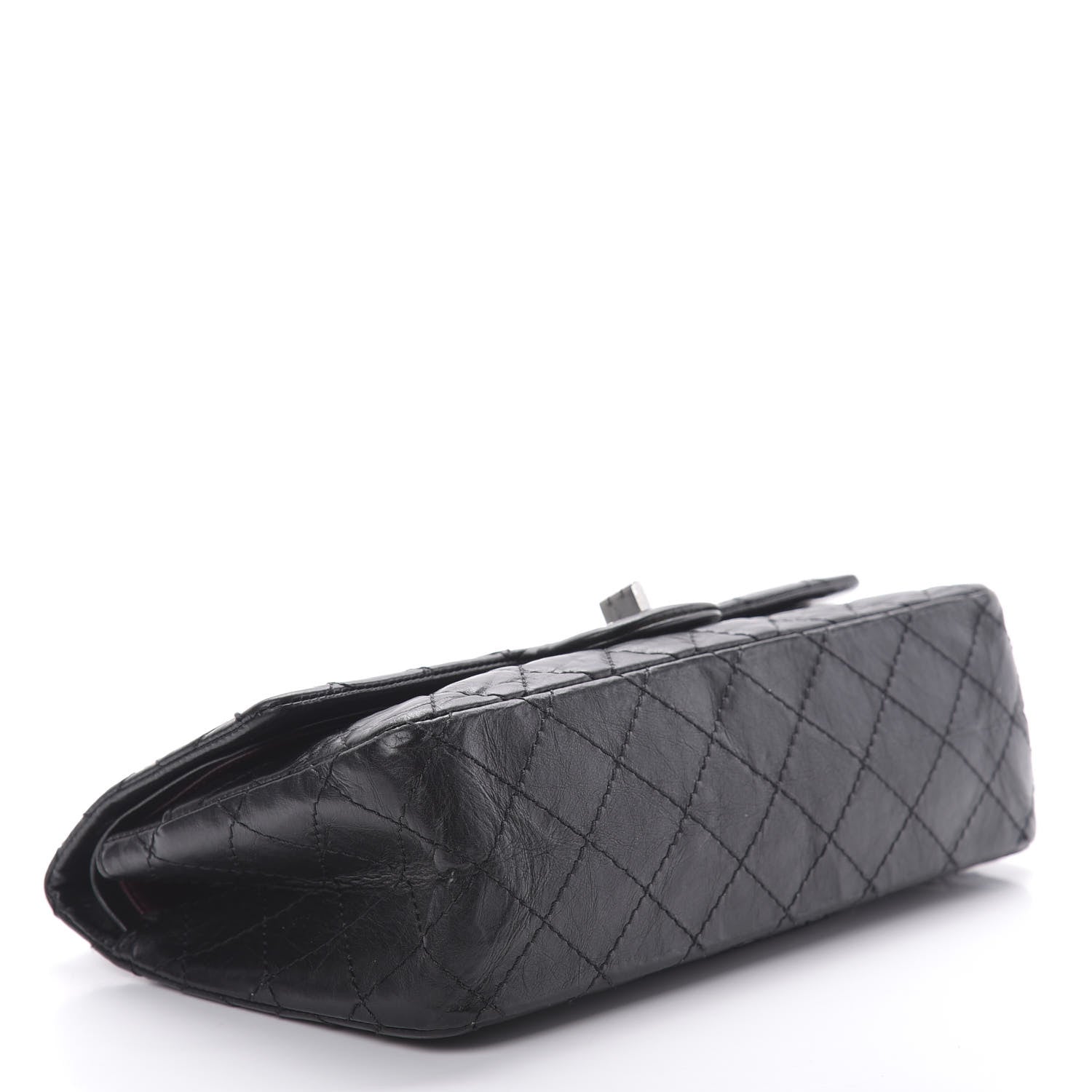 Chanel Aged Calfskin Quilted 2.55 Reissue 225 Flap Black 4 of 15