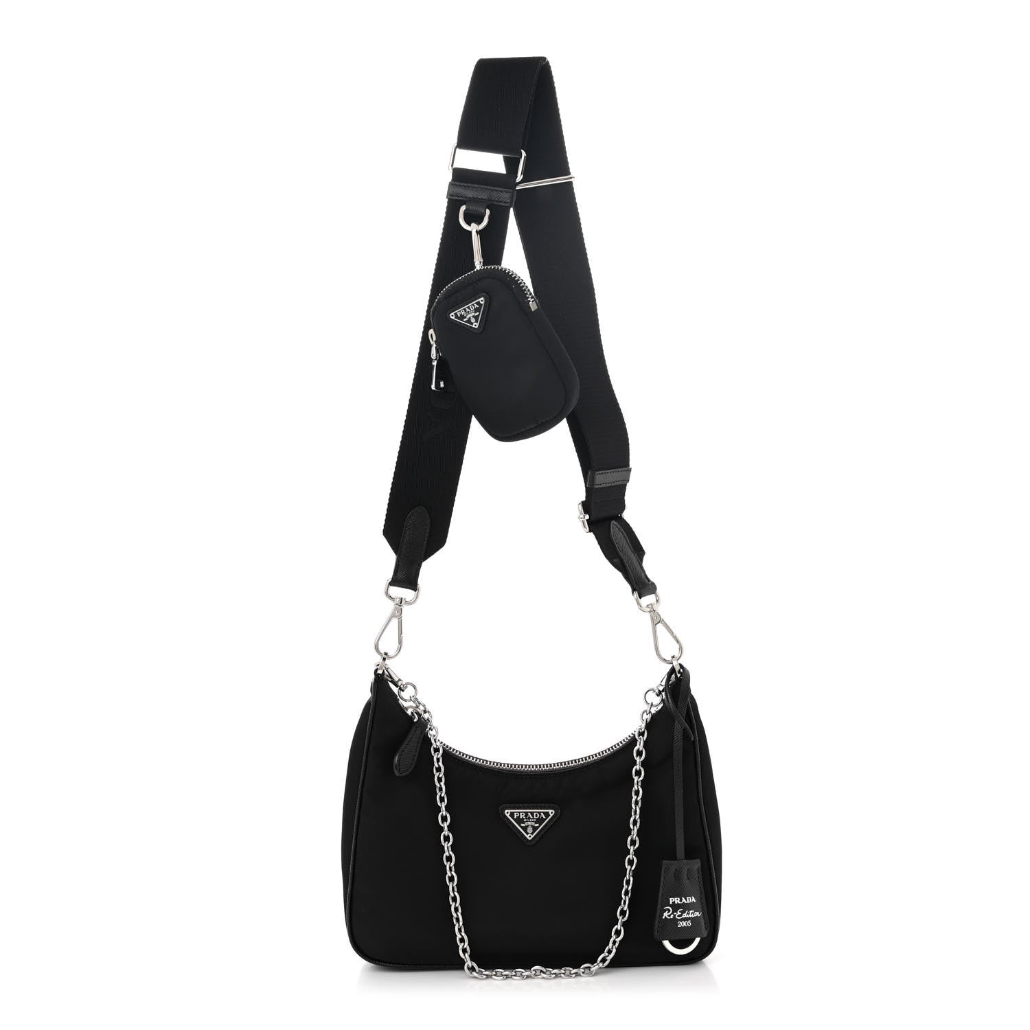Prada Nylon Re-Edition 2005 Shoulder Bag Black 1 of 11
