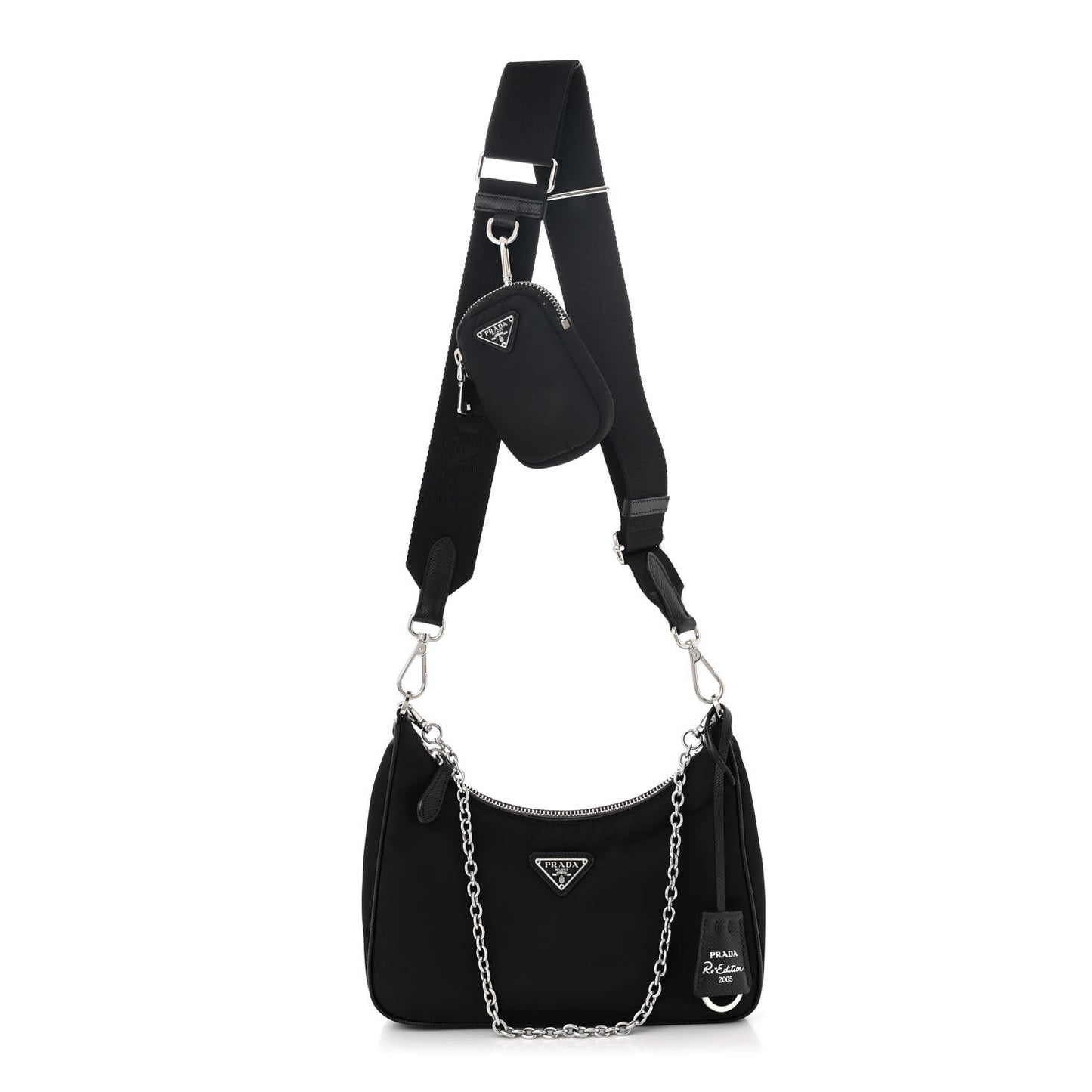 Nylon Re-Edition 2005 Shoulder Bag Black