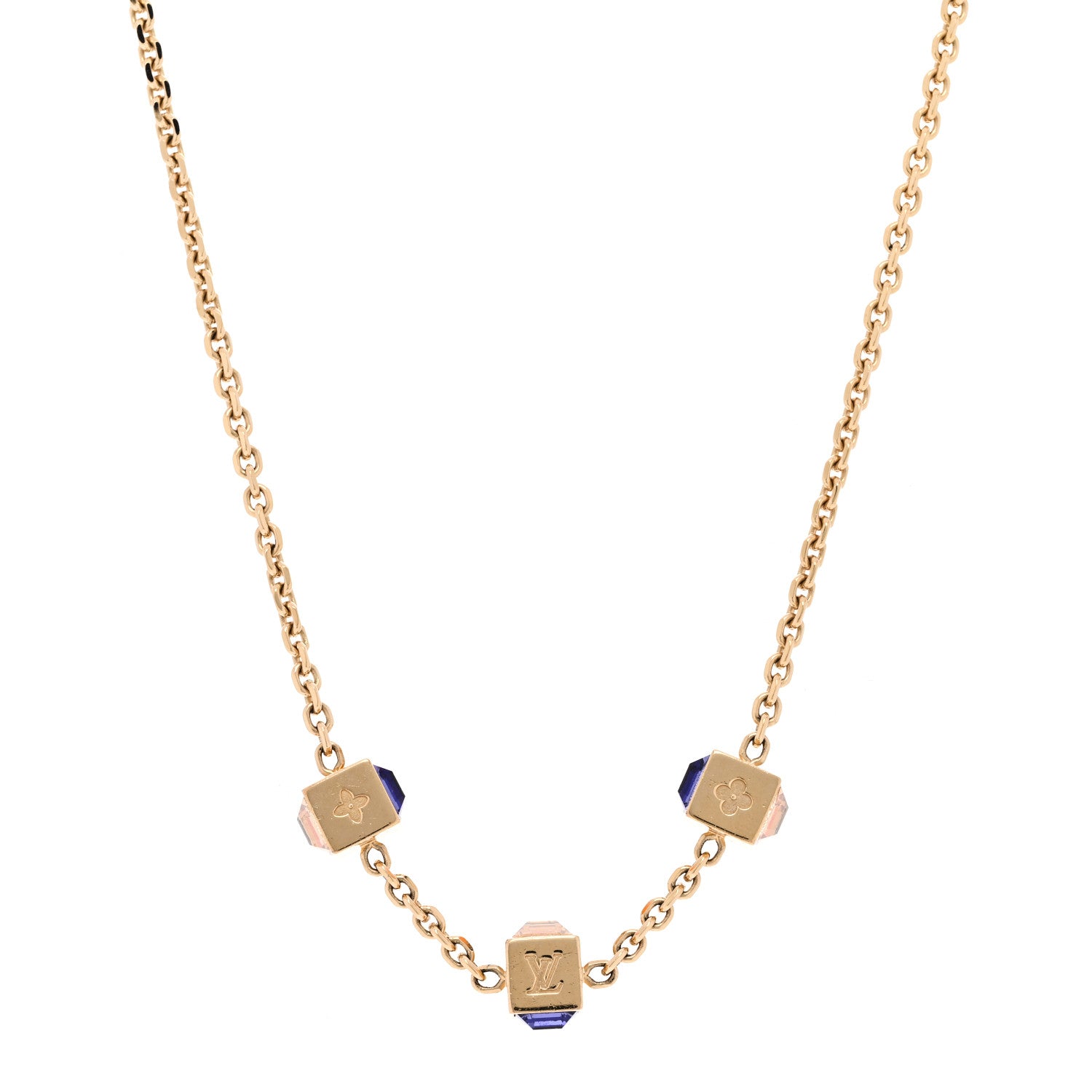 Louis Vuitton Swarovski Gamble Short Necklace Azur 1 of 6