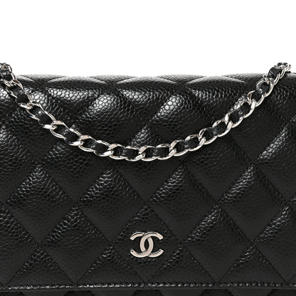 Chanel Caviar Quilted Wallet on Chain WOC Black 8 of 10
