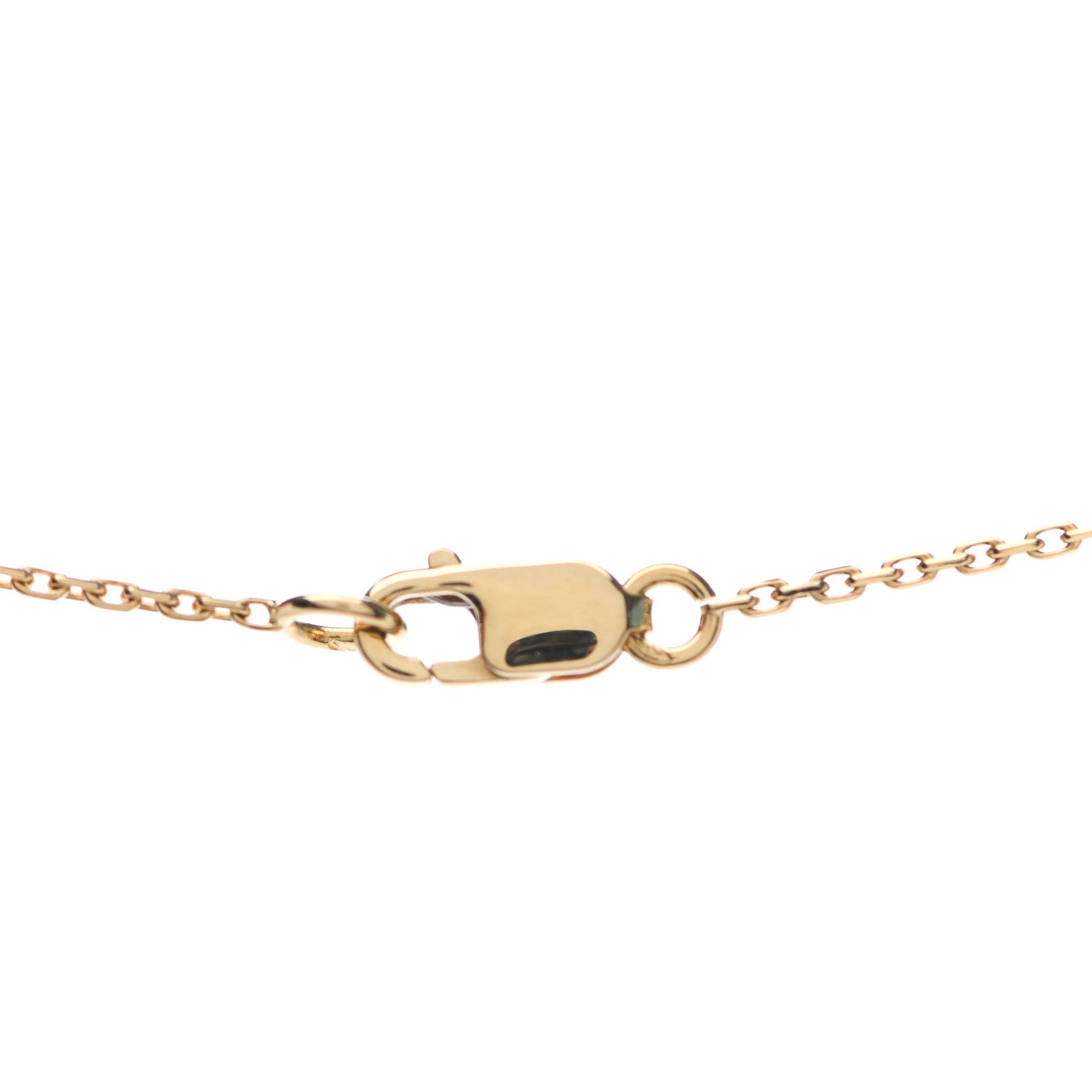 Van Cleef & Arpels 18K Yellow Gold Mother of Pearl Sweet Alhambra Pendant Necklace 4 of 7