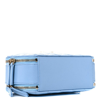 Chanel Caviar Quilted Small Pick Me Up Vanity Case Light Blue 4 of 11