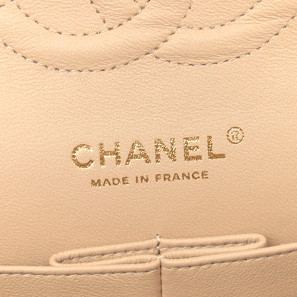 Chanel Lambskin Quilted Medium Double Flap Beige 6 of 11