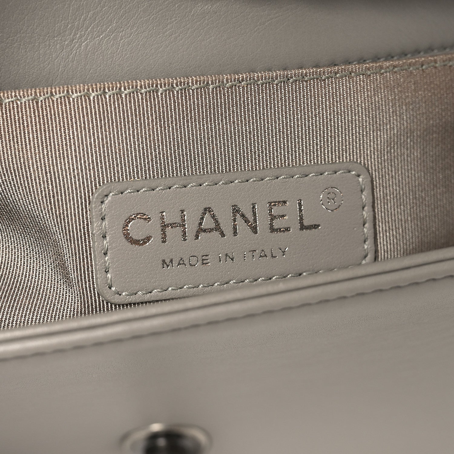Chanel Calfskin Quilted Small Boy Flap Grey 5 of 9